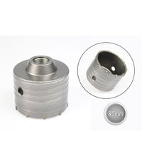 Fresa A Tazza 80mm Carotatrice Con Asta Sds Plus 90mm Calcestruzzo Cemento         
