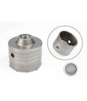 Fresa A Tazza 80mm Carotatrice Con Asta Sds Plus 90mm Calcestruzzo Cemento         