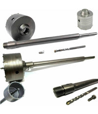 Trade Shop - Fresa A Tazza Carotatrice Per Muro Pietra Da 30 A 160mm + Asta Da 60cm Sds Plus -    -50 Mm   -