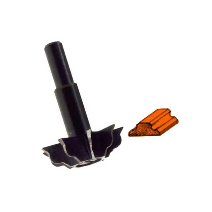 Fresa Profilo 1/2 Tondo Interno 45° 360.00 Pg