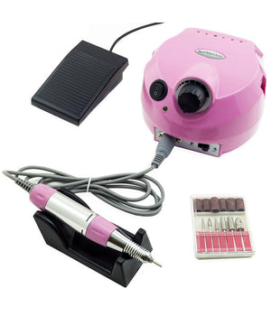Fresa Ricostruzione Unghie Nail Art Pro 35000 Giri Manicure Pedicure Con Pedale         