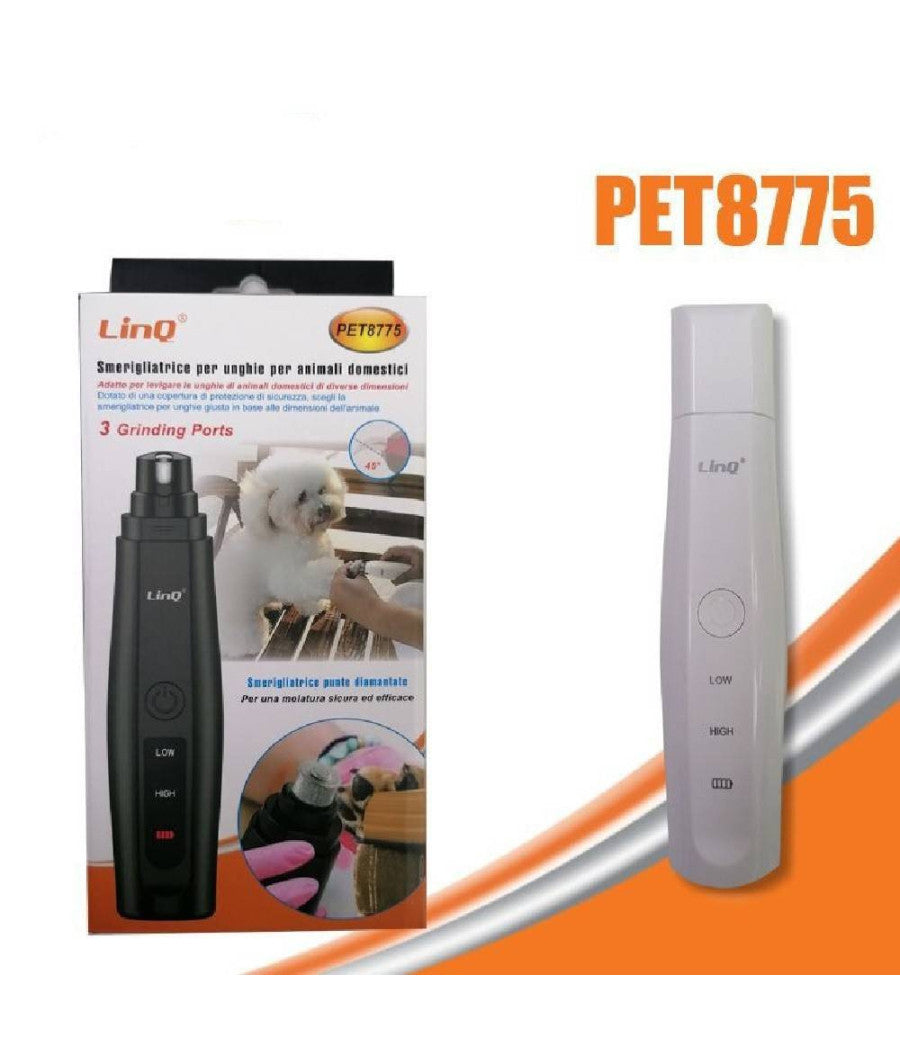 Fresa Taglia Lima Smerigliatrice Unghie Animali Cani Gatto Artigli Elettrico Pet8775         