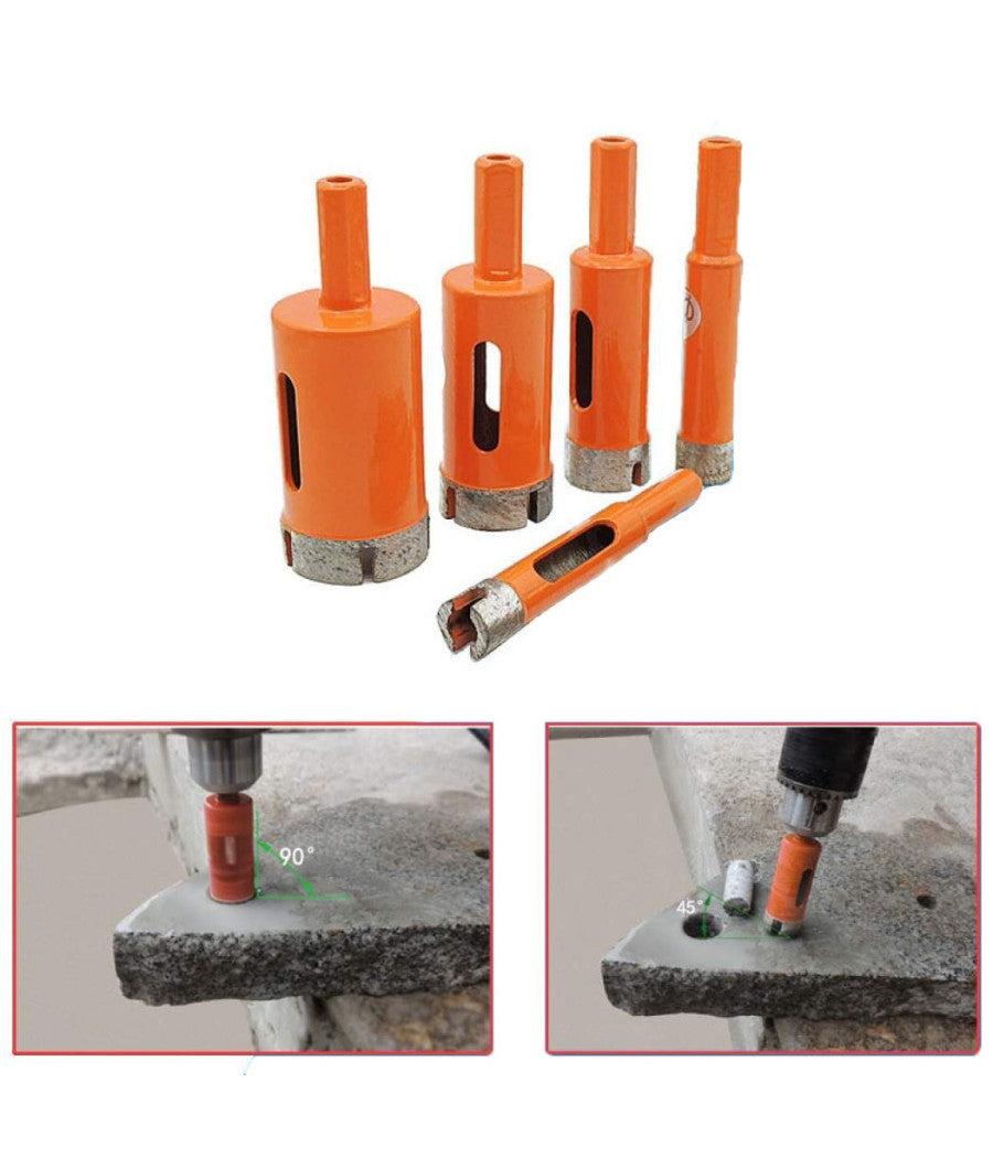 Frese A Tazza Diamantata Diam. à¸ 14-50 Mm Per Vetro Marmo Ceramica E Vetroresina        14 Mm 