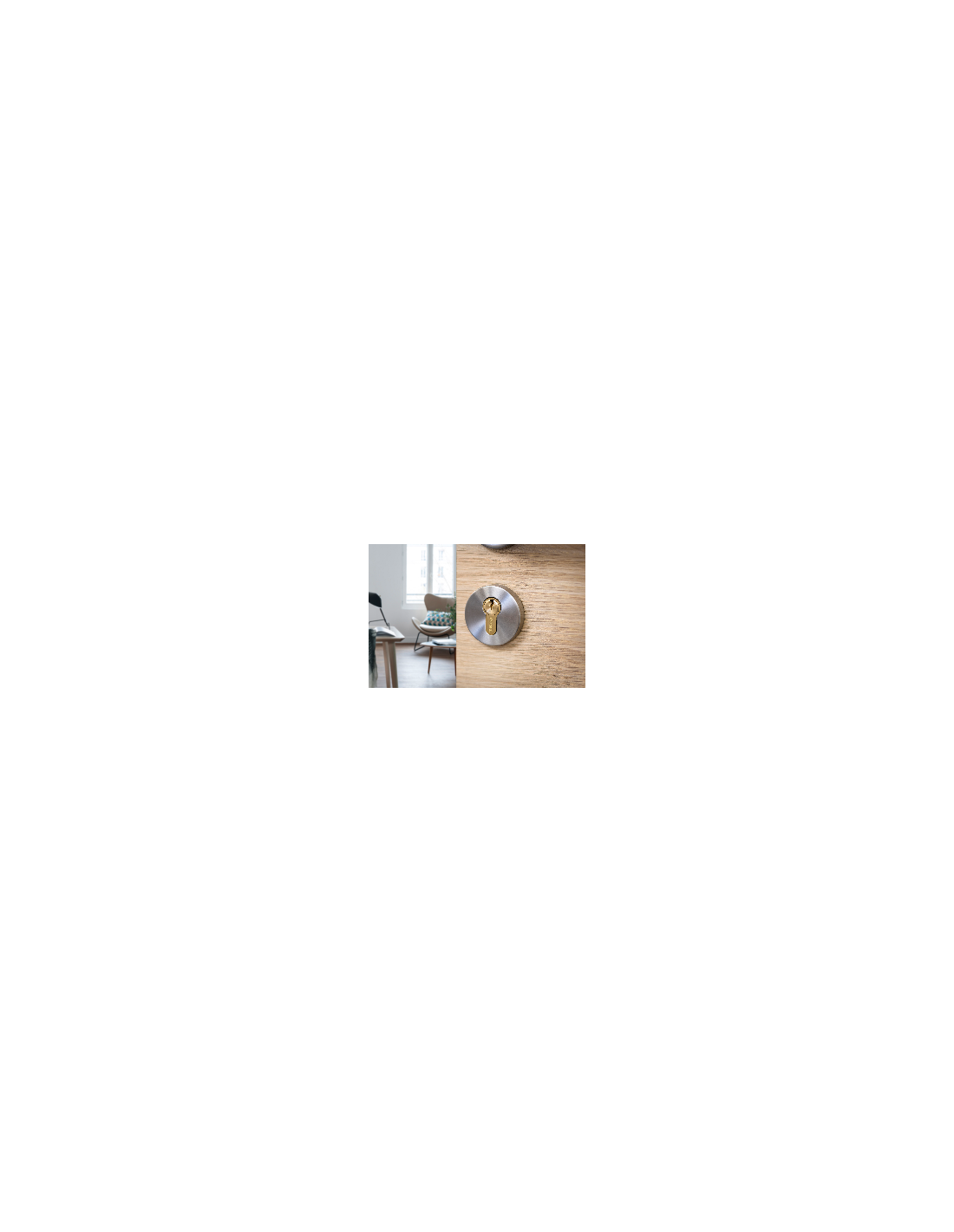 Cilindro europeo SA 30x30mm a doppia entrata, ottone - THIRARD