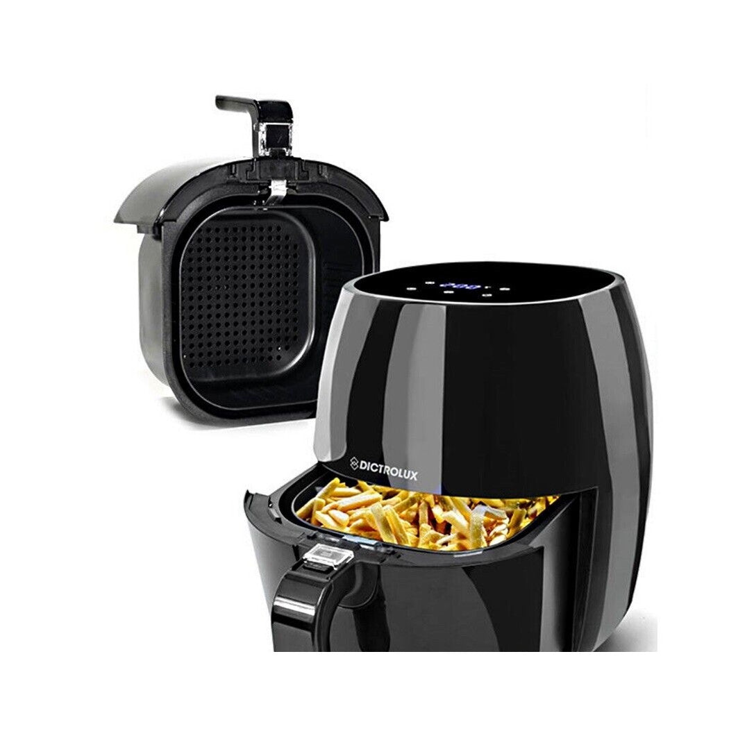 Trade Shop - Friggitrice Ad Aria 3,5 Lt 1650 Watt Display Led Da 60 A 200 Gradi Display A Led         