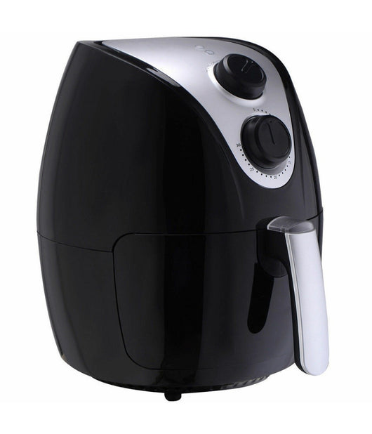 Friggitrice Ad Aria Calda Professionale Nera 1500w 2,8lt Senza Olio E Grassi         