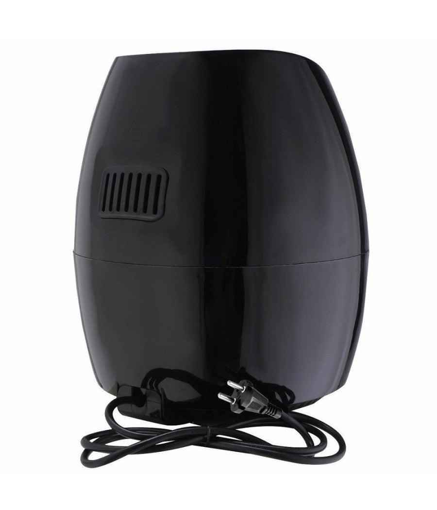 Friggitrice Ad Aria Calda Professionale Nera 1500w 2,8lt Senza Olio E Grassi         