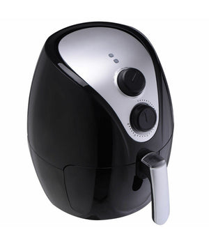 Friggitrice Ad Aria Calda Professionale Nera 1500w 2,8lt Senza Olio E Grassi         