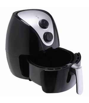 Friggitrice Ad Aria Calda Professionale Nera 1500w 2,8lt Senza Olio E Grassi         