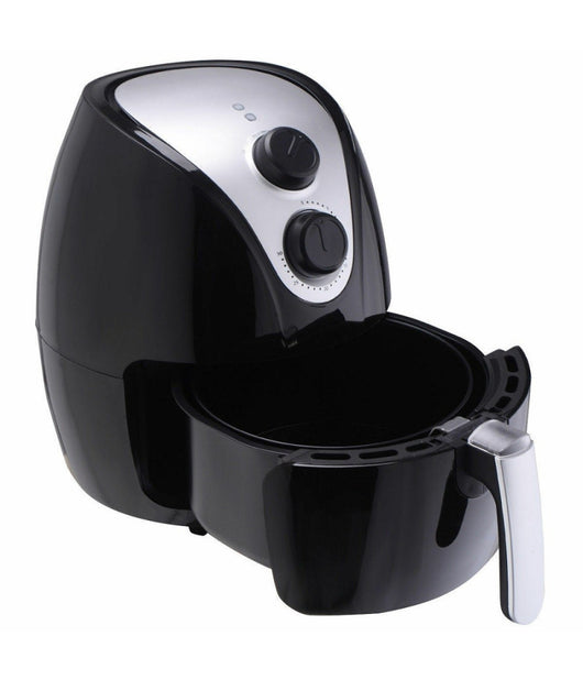 Friggitrice Ad Aria Calda Professionale Nera 1500w 2,8lt Senza Olio E Grassi         