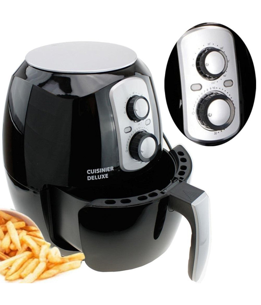 Friggitrice Ad Aria Calda Senza Olio Airfryer 3.6 Lt Frigge Cuoce Arrosto 1400w         