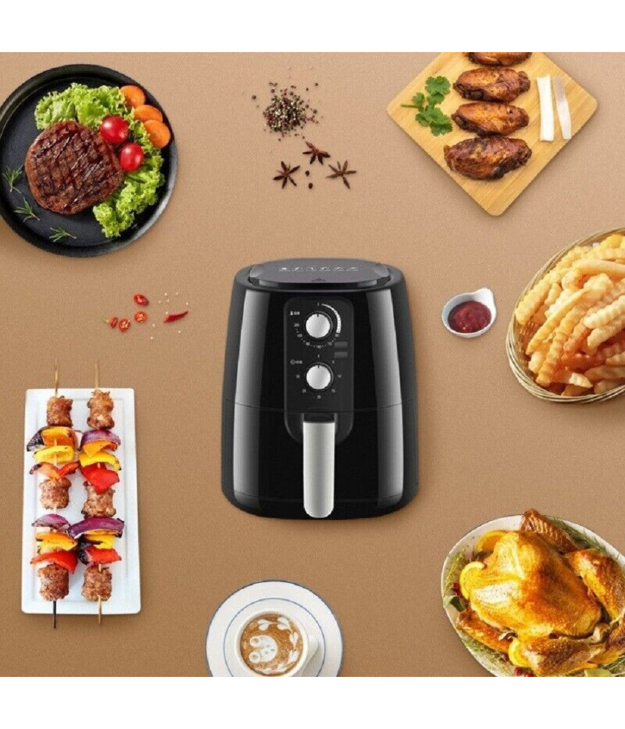 Friggitrice Ad Aria Calda Senza Olio Capacità  5,5 Litri 1500 Watt Cucina Tx-8439         