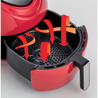 Friggitrice ad Aria XXL - 7 Litri - Cottura Senza Olio - 1800 Watt - Rosso