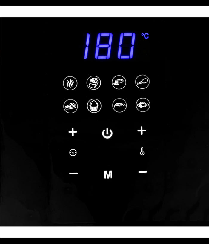 Friggitrice Aria Calda Digitale Senza Olio Airfryer 7 Lt Frigge Cuoce 1800w         