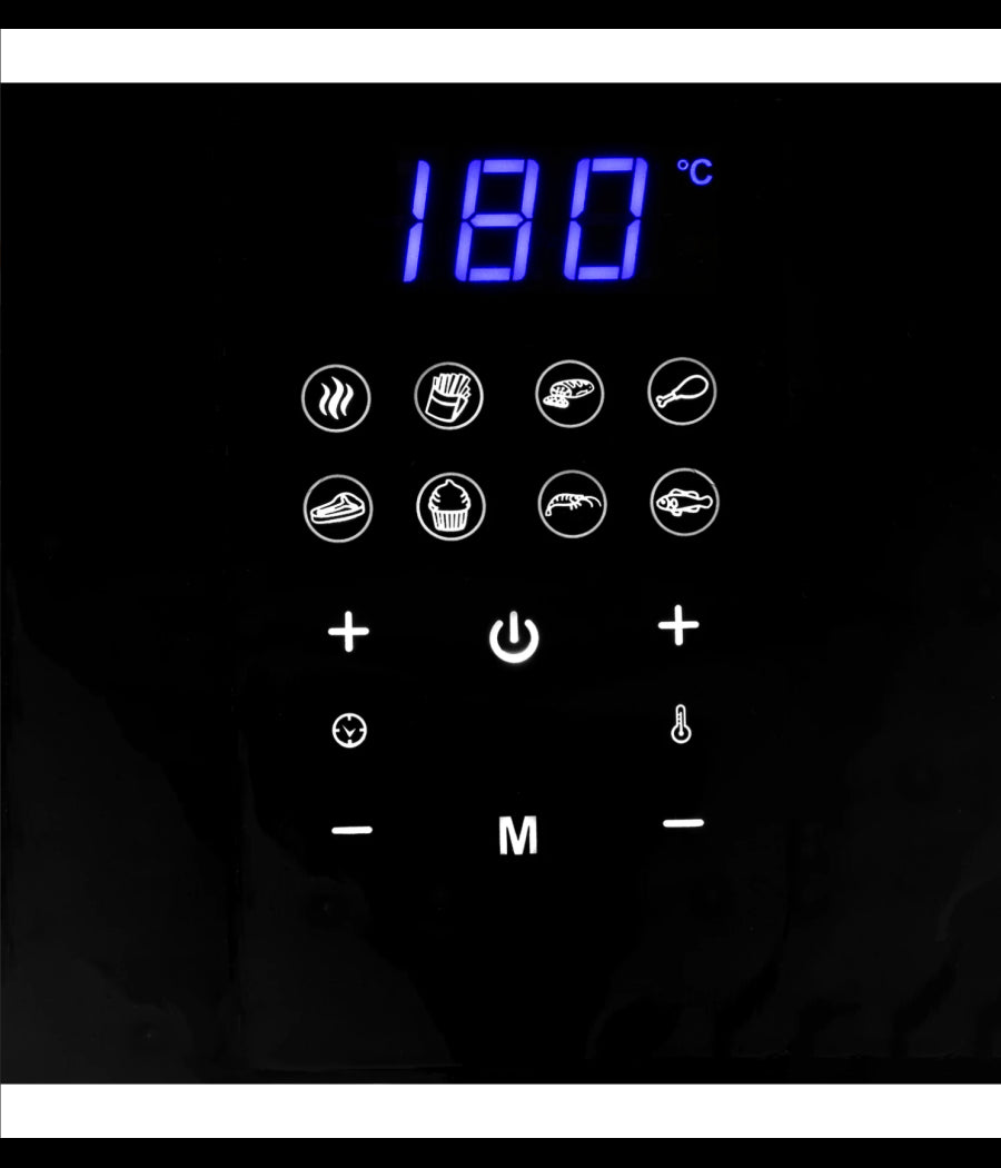 Friggitrice Aria Calda Digitale Senza Olio Airfryer 7 Lt Frigge Cuoce 1800w         