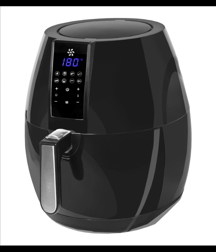 Friggitrice Aria Calda Digitale Senza Olio Airfryer 7 Lt Frigge Cuoce 1800w         