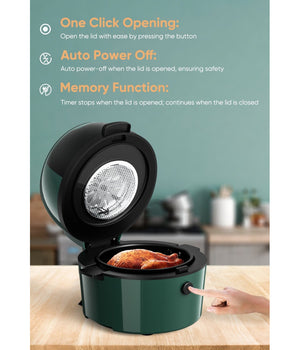 Friggitrice Q-g9l Design Elegante Forno Friggitrice Ad Aria Visibile Da 9 Litri         