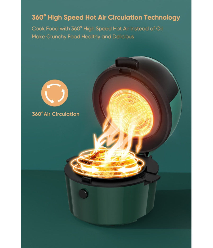 Friggitrice Q-g9l Design Elegante Forno Friggitrice Ad Aria Visibile Da 9 Litri         