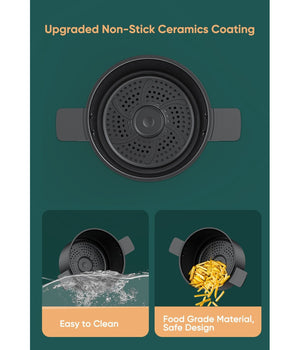 Friggitrice Q-g9l Design Elegante Forno Friggitrice Ad Aria Visibile Da 9 Litri         