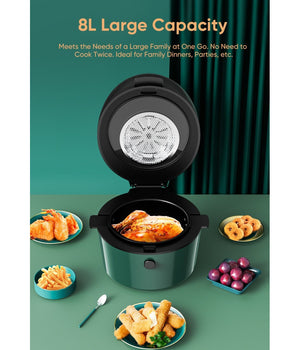 Friggitrice Q-g9l Design Elegante Forno Friggitrice Ad Aria Visibile Da 9 Litri         