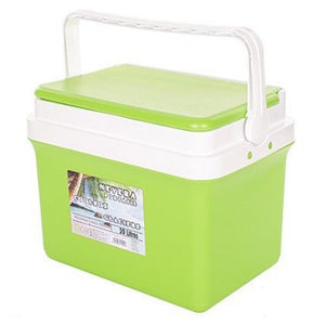 Trade Shop - Frigo Borsa Termica Verde Portatile Con Coperchio Piatto Da 20 Lt Con Maniglia 017089 -