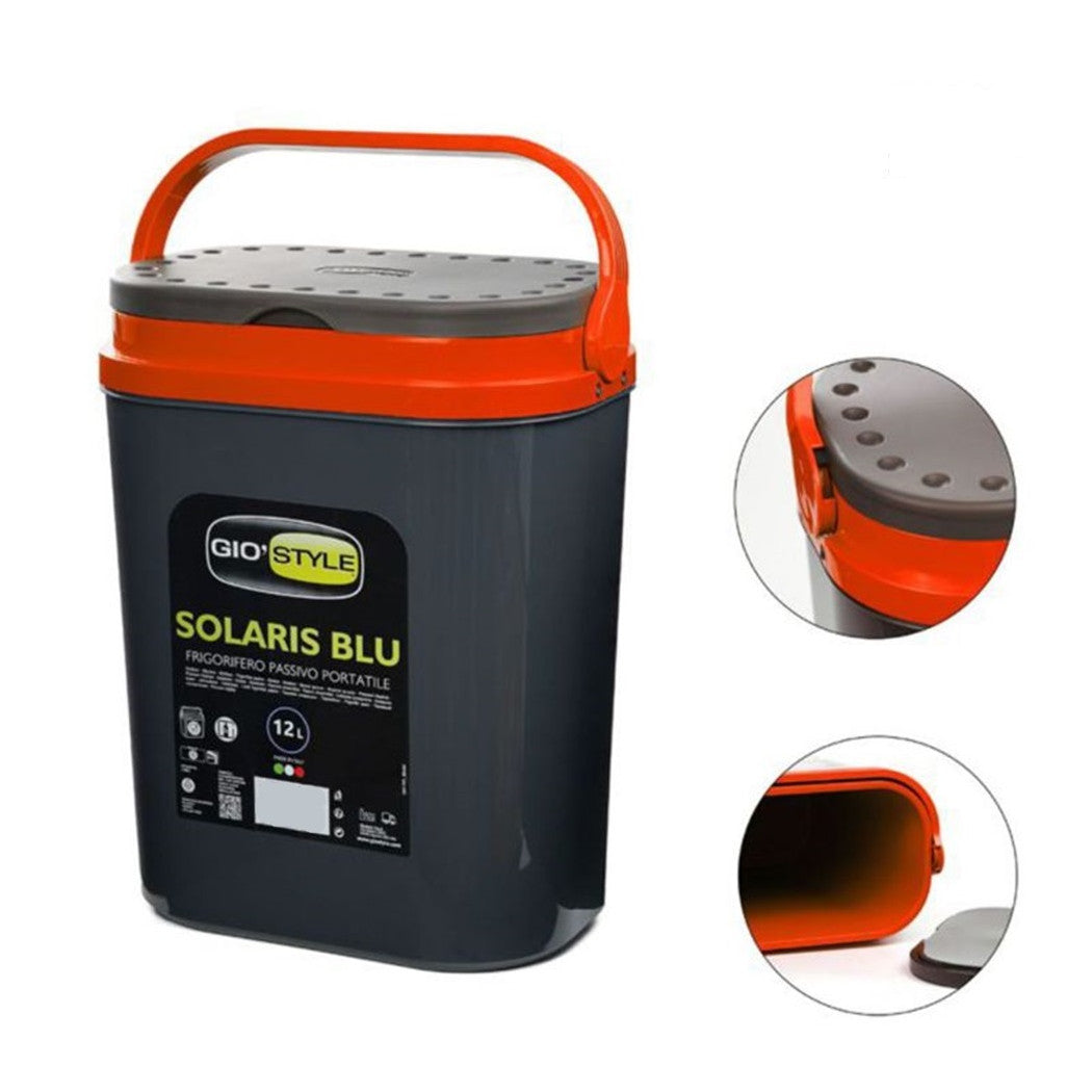 Trade Shop - Frigo Frigorifero Passivo Portatile Solaris Termico Da 12 Lt 29,5x19,5x37,5cm Viaggio -