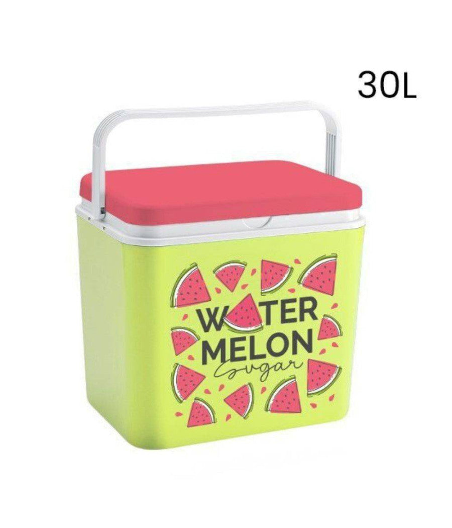 Frigo Portatile Borsa Termica Fantasia Anguria 30l Campeggio Estate Spiaggia         
