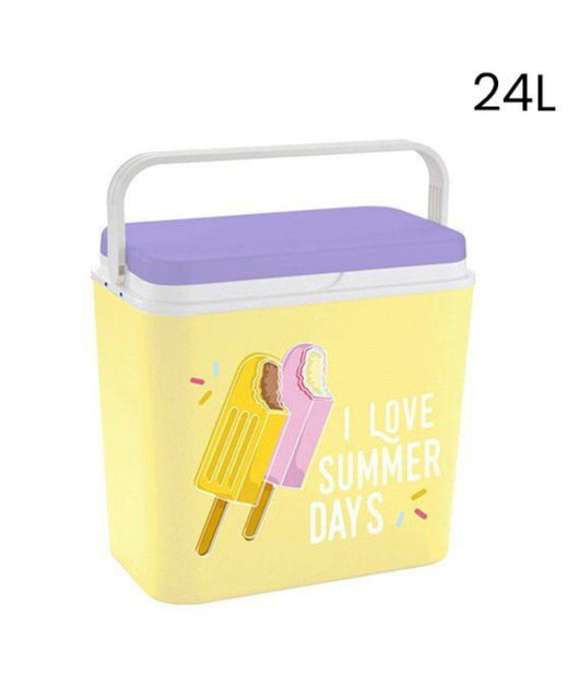 Frigo Portatile Borsa Termica Fantasia Gelato 24l Campeggio Estate Spiaggia         