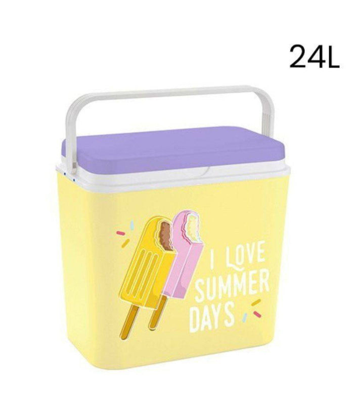 Frigo Portatile Borsa Termica Fantasia Gelato 24l Campeggio Estate Spiaggia         