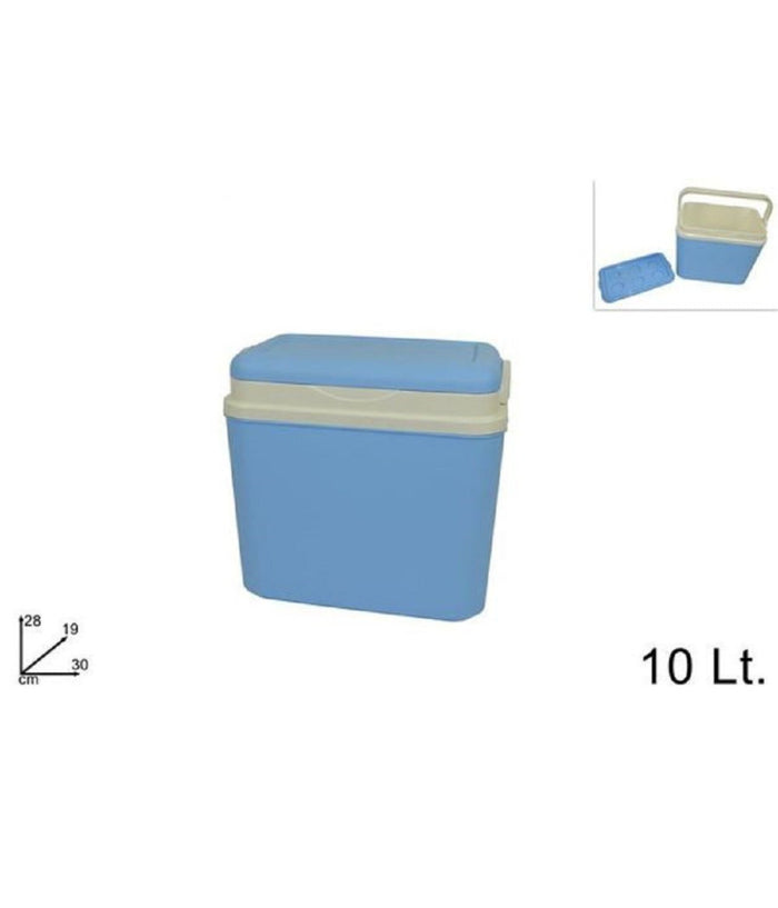 Frigo Portatile Borsa Termica Frigorifero 10lt Per Campeggio Mare Estate Celeste         