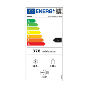 Frigorifero 4 porte no frost 500 litri Samet Adelaide colore inox