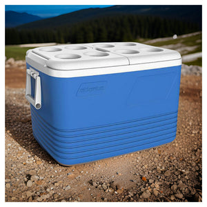 Trade Shop - Frigorifero Portatile Con Portabicchieri Bevande Viaggio Campeggio Picnic 60lt 286529 -