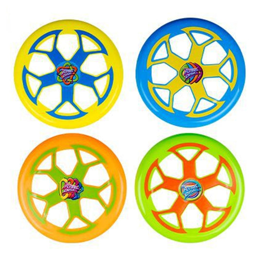 Trade Shop - Frisbee 30cm Disegno Stampato Disco Giochi Sport Bambini 4 Colori Ass. 6563027 -