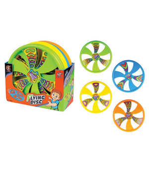 Trade Shop - Frisbee 30cm Disegno Stampato Disco Giochi Sport Bambini 4 Colori Ass. 6563027 -