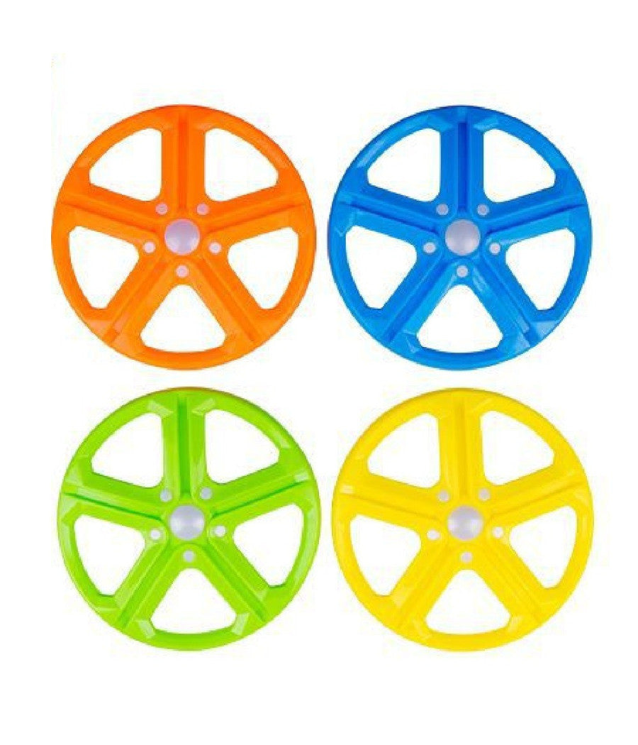 Trade Shop - Frisbee Con Led Disco 20 Cm Giochi Sport Bambini Ragazzi 4 Colori Ass. 6563028 -