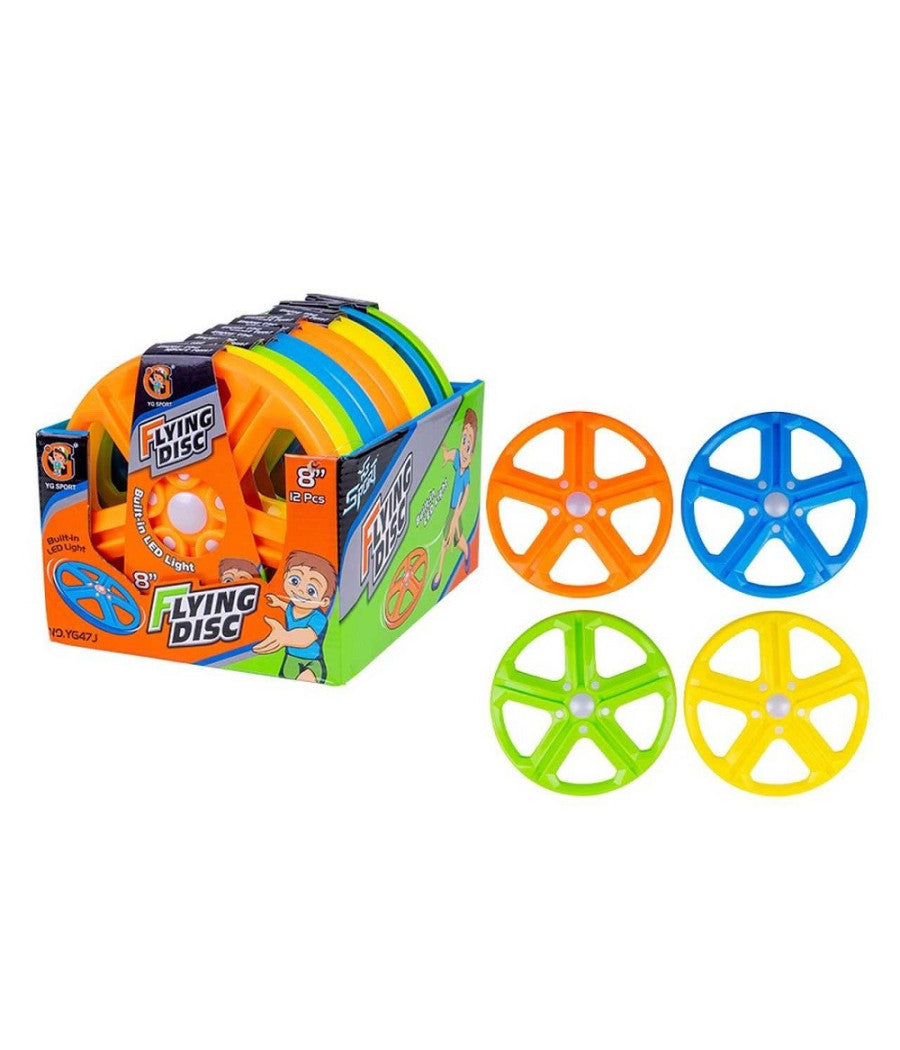 Frisbee Con Led Disco 20 Cm Giochi Sport Bambini Ragazzi 4 Colori Ass. 6563028         