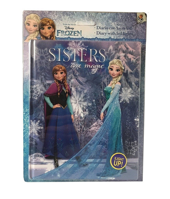 Frozen Diario Segreto Anna E Elsa Magico Con Led Per Scuola Bambini Hobby         
