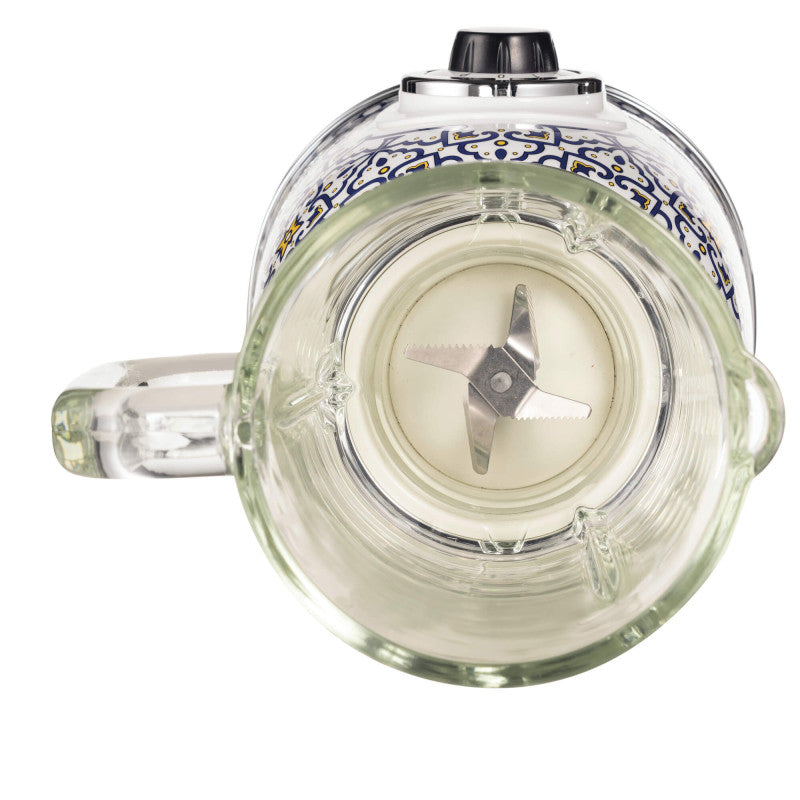 Frullatore 1000W - 4 lame inox - 4 velocità - Tazza in vetro 1,5L