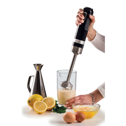 Frullatore a immersione 1000W - 10 velocità + turbo - Accessori inclusi - Nero