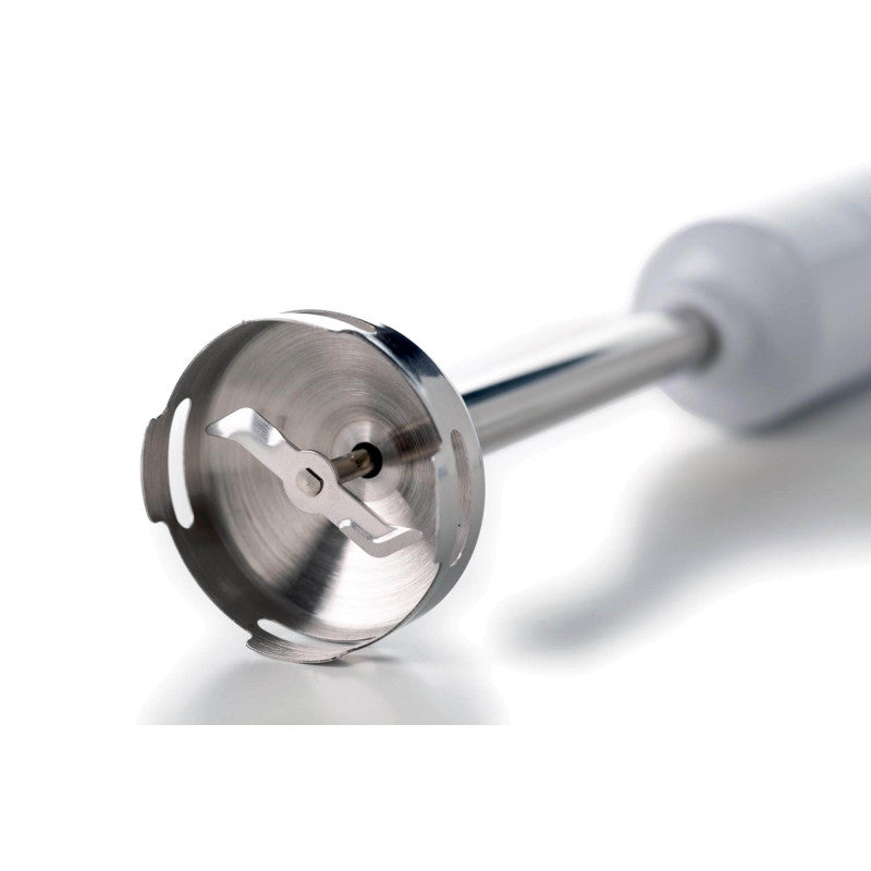 Frullatore a immersione 700W, 2 velocità, lama inox, bicchiere trasparente - White & Aegean Teal