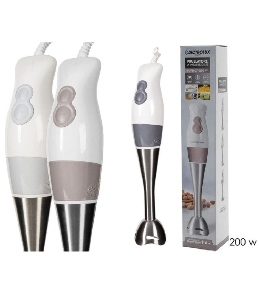 Frullatore A Immersione Mix Plus 2 Velocità  200w Funzione Pulse Lame In Acciaio         