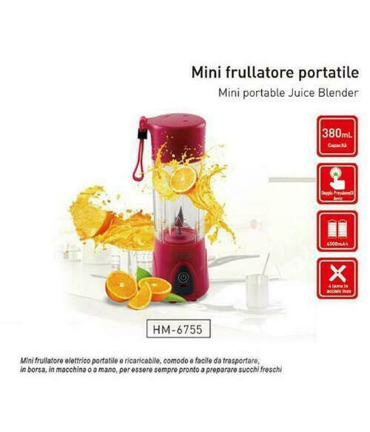 Frullatore Elettrico Portatile Mini Per Frappe Piccolo Mixer Di Vetro Tritatutto         