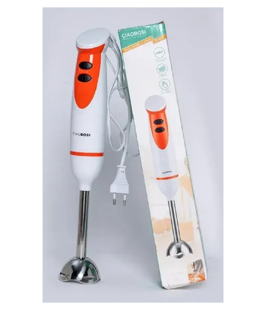 Frullatore Mixer A Immersione 300w Lame Acciaio 2 Velocità  Cucina Trita Tx-9112         