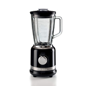 Frullatore Moderna 1000W, tazza vetro 1,5L - 4 velocità, 4 lame - Nero