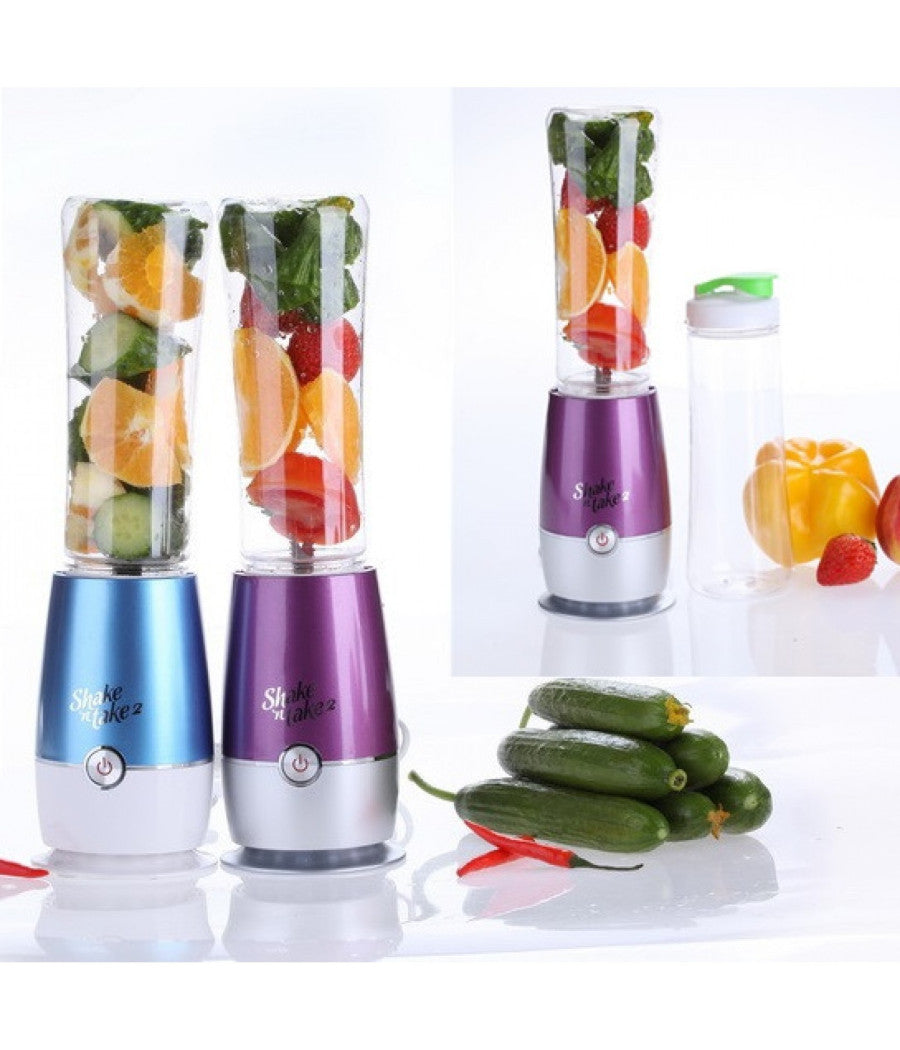 Frullatore Shake N Take 2 Frappe Frutta Milkshake Gelato Fitness Palestra         