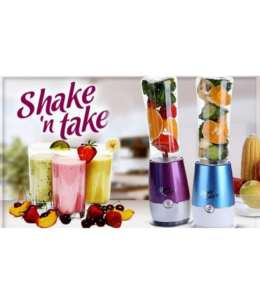 Frullatore Shake N Take 2 Frappe Frutta Milkshake Gelato Fitness Palestra         
