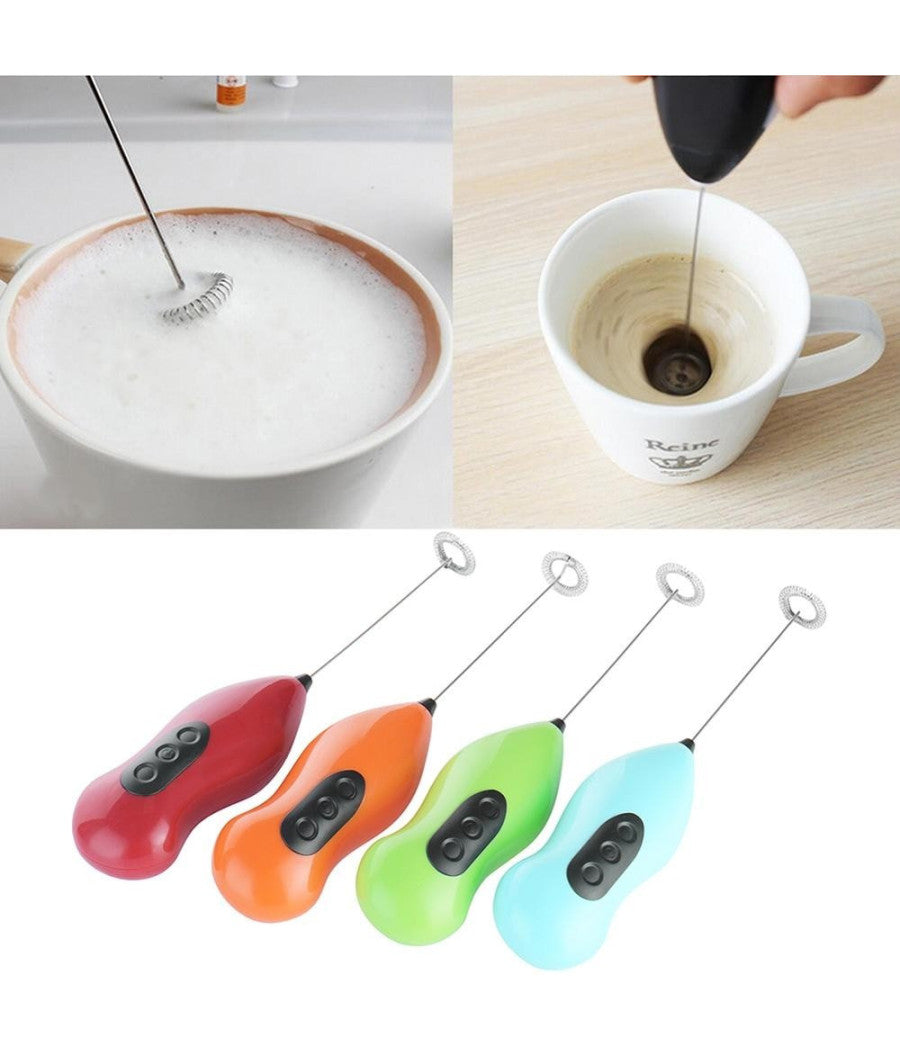 Frullino Montalatte Caffe Latte Cappuccinatore Frulla Monta Cappuccino Schiuma         