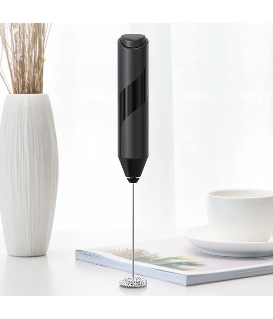 Frullino Montalatte Schiumalatte Schiumino Per Cappuccino Caffè Latte A Batteria         