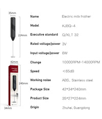 Frullino Montalatte Schiumalatte Schiumino Per Cappuccino Caffè Latte A Batteria         