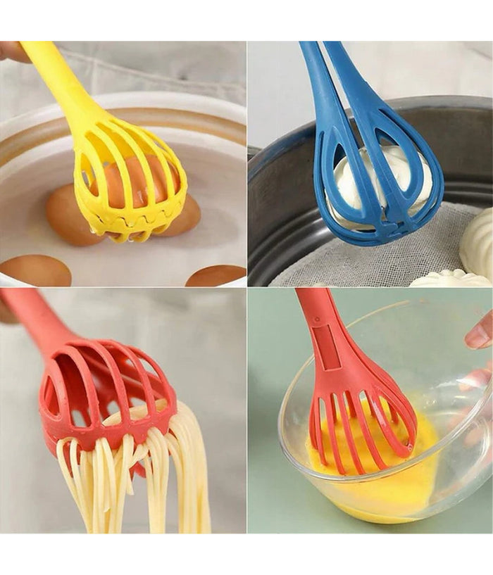 Frusta Multifunzione Monta Mescola Sbatte Utensile Per Cucina Ergonomico Con Clip         